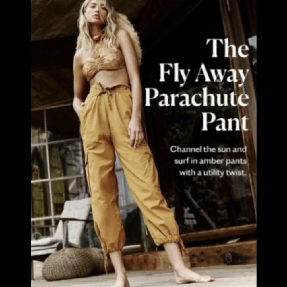 Free People Fly Away Parachute Pants Cargo